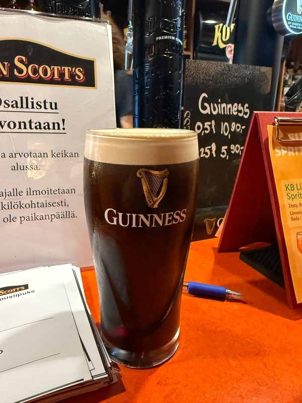 Image of Guinness drink