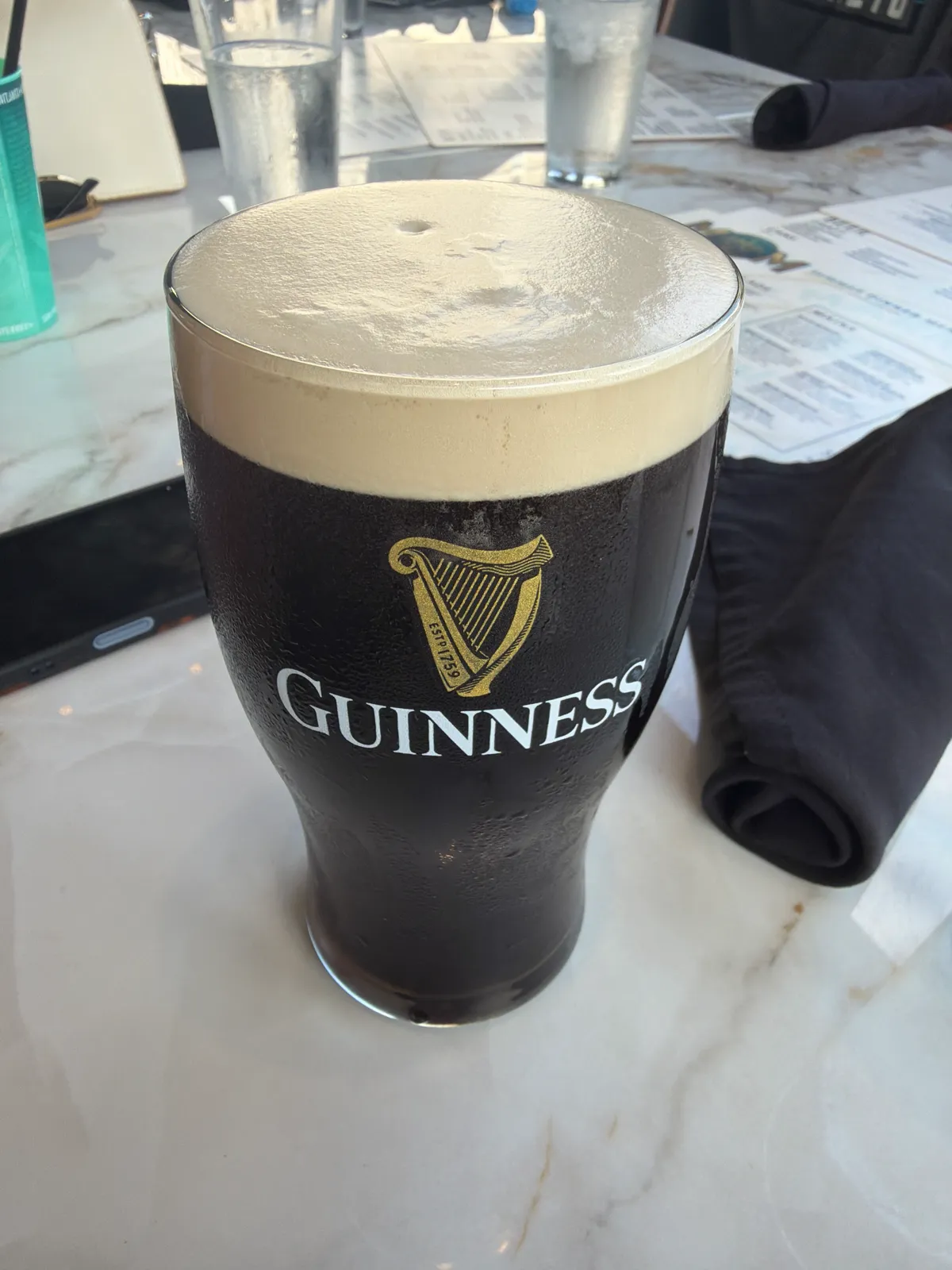 Image of Guinness drink