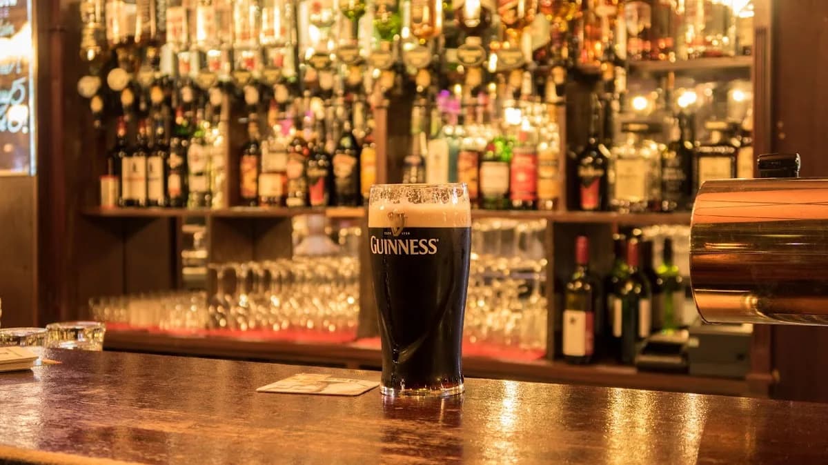 Pint of Guinness at Irish Pub