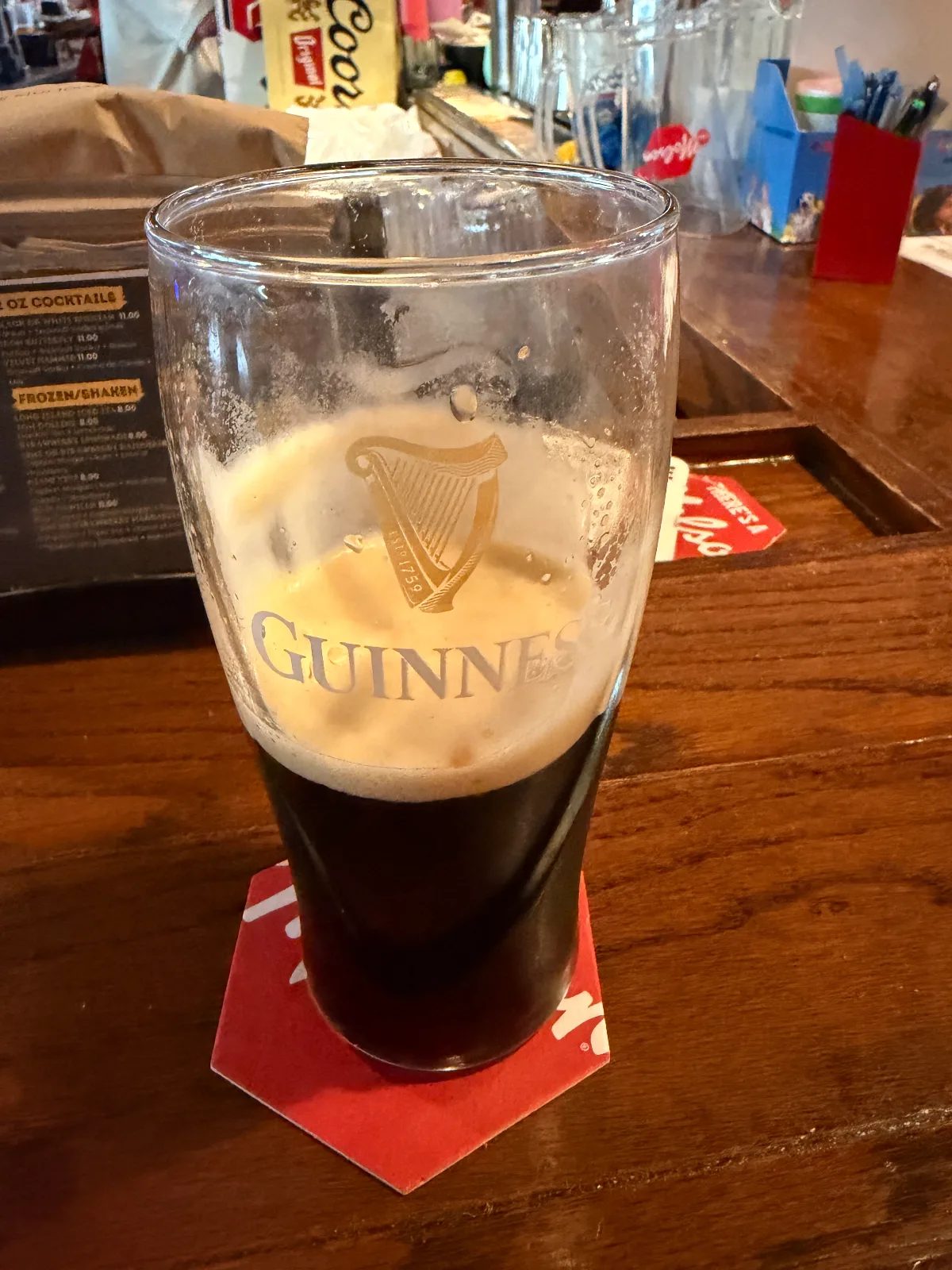 Image of Guinness drink