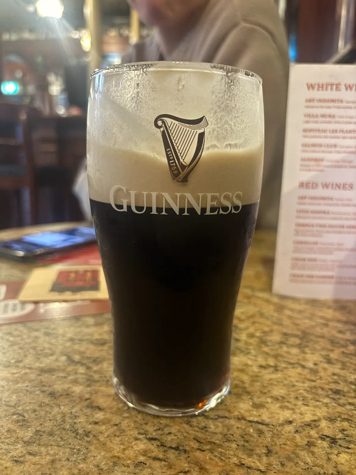 Image of Guinness drink