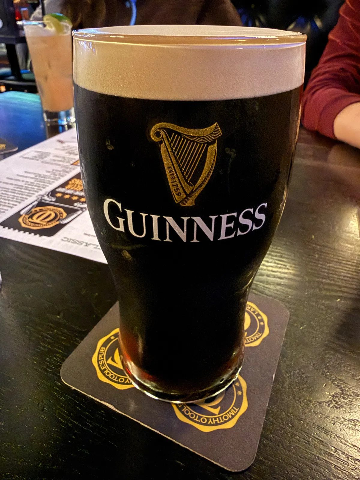 Image of Guinness drink