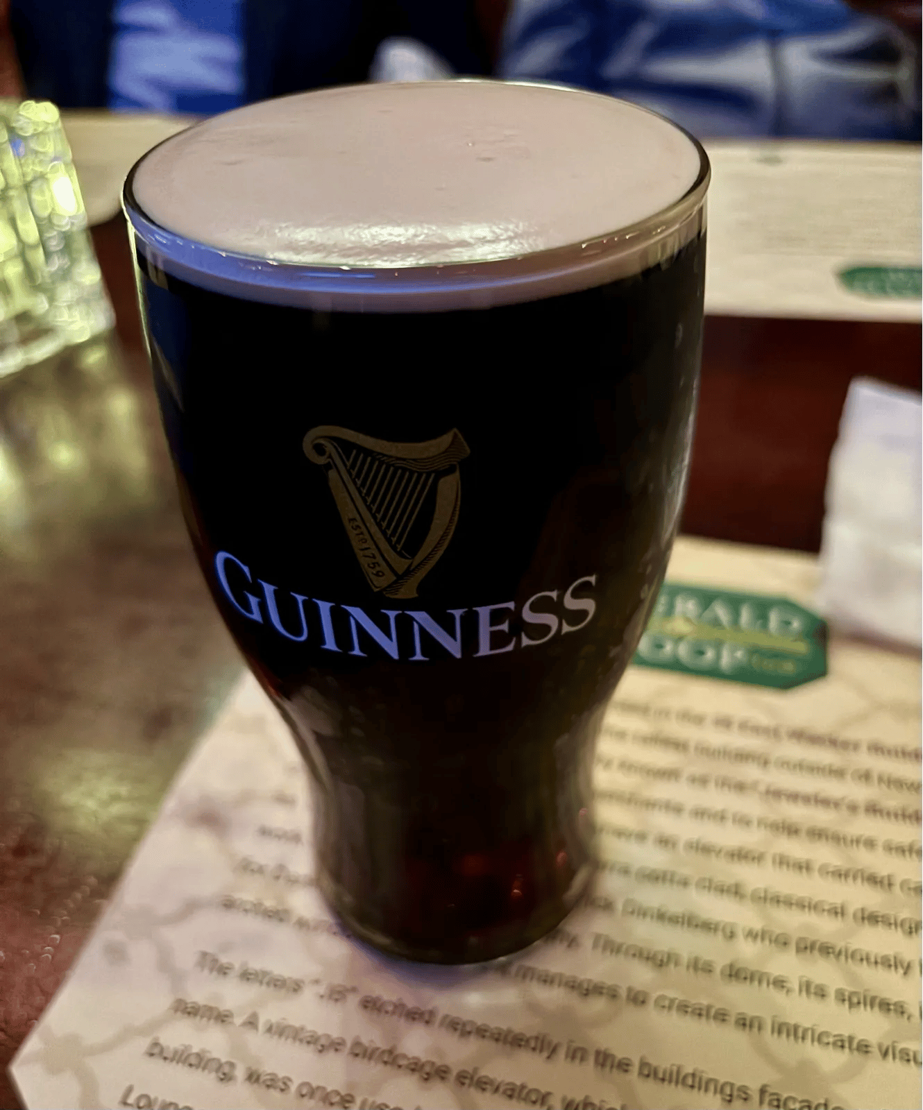 Image of Guinness drink